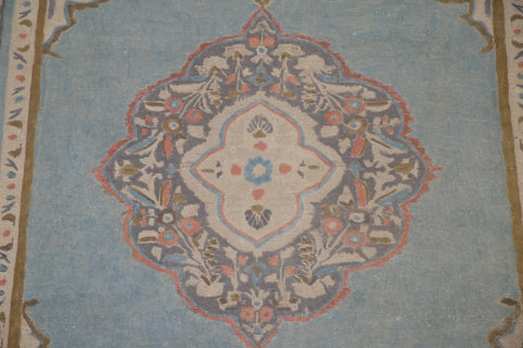 Distressed Over-Dyed Tabriz Persian Area Rug 7x10