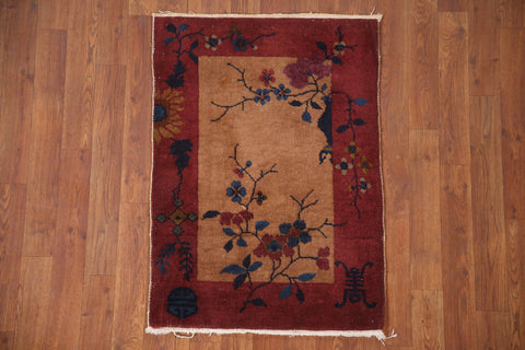 Vegetable Dye Deco Nichols Oriental Rug 2x3