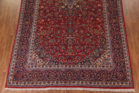 Floral Red Kashan Persian Large Rug 10x16