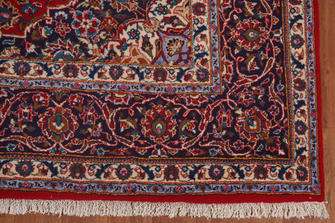 Floral Red Kashan Persian Large Rug 10x16