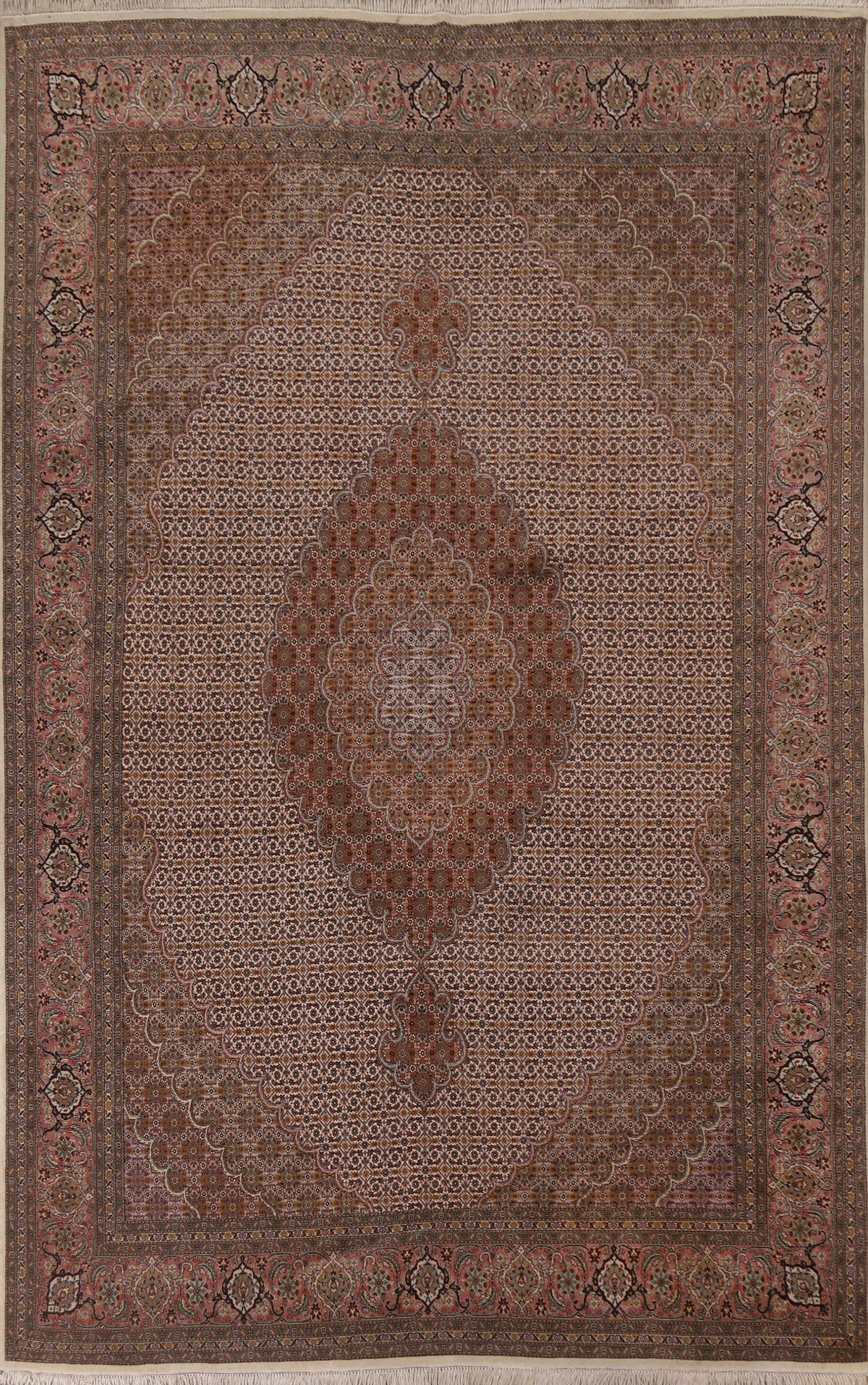 Vegetable Dye Tabriz Persian Area Rug 7x9