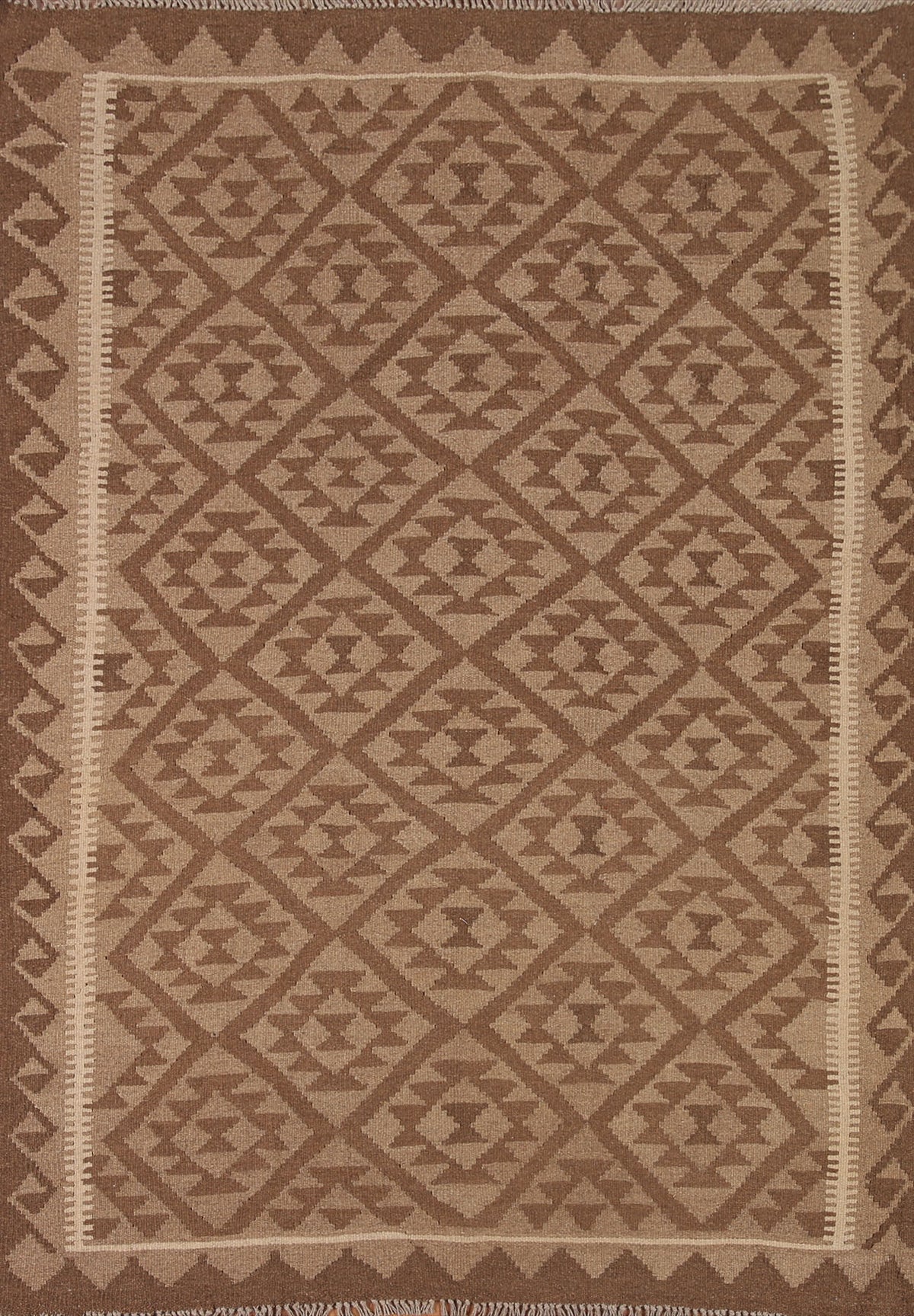 Kilim Reversible Wool Area Rug 5x6