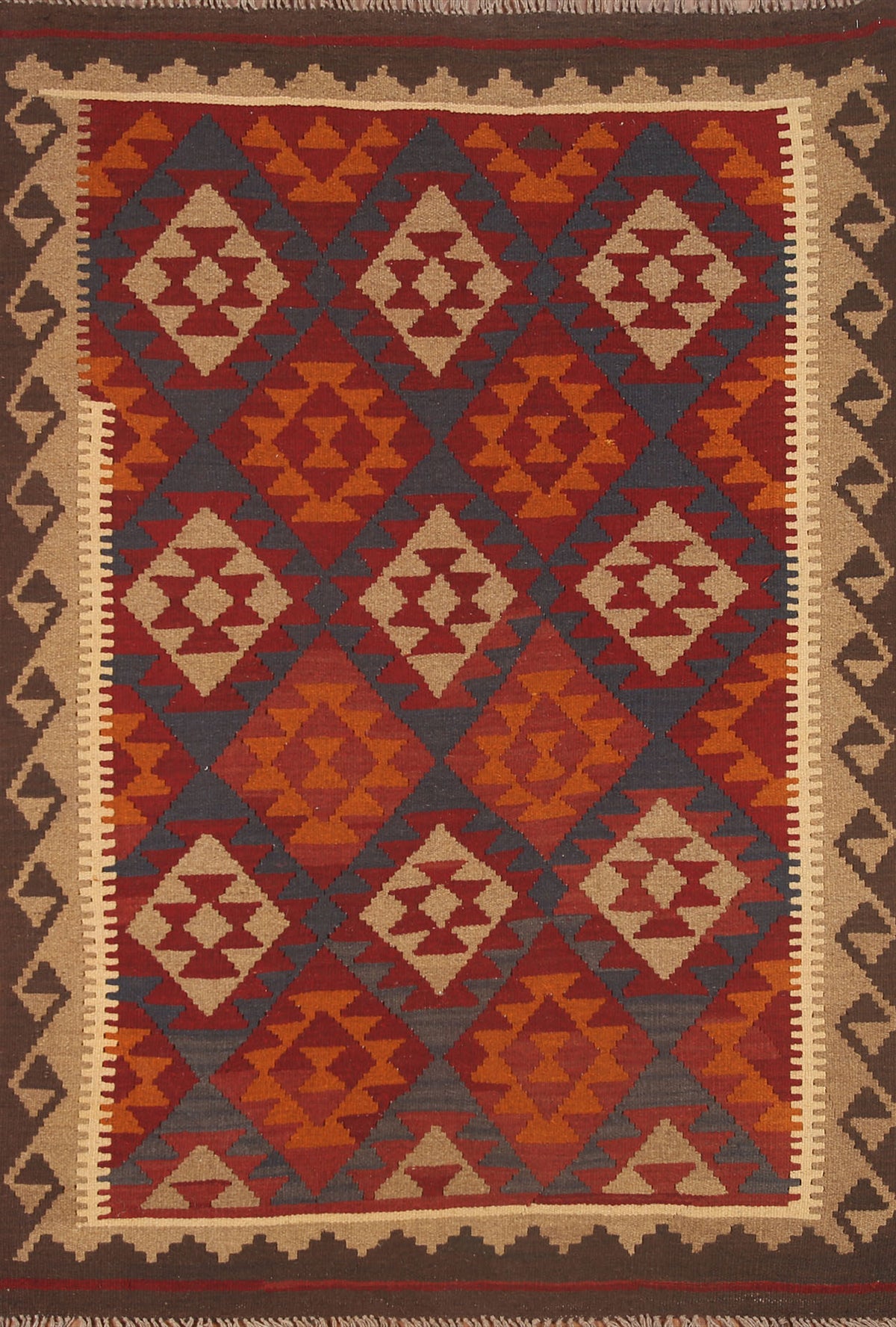 Geometric Kilim Oriental Area Rug 5x7