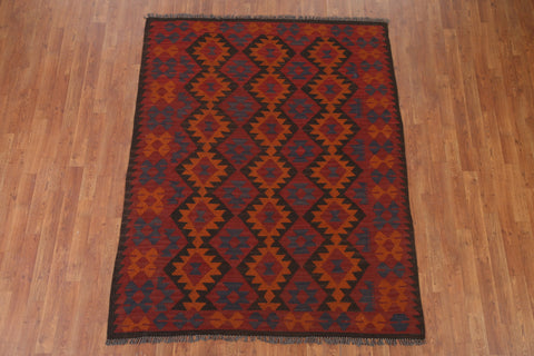 Geometric Kilim Oriental Area Rug 5x7