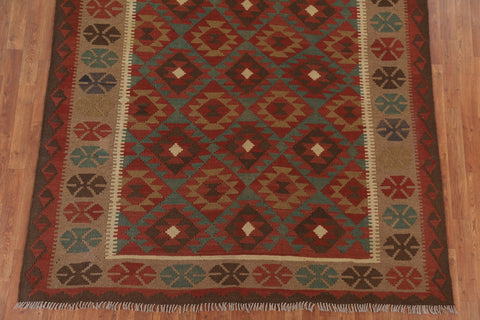 Reversible Wool Kilim Area Rug 7x10