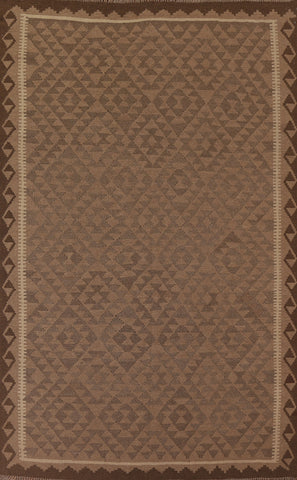 Kilim Reversible Wool Area Rug 7x9