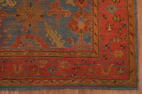 Pre-1900 Antique Vegetable Dye Oushak Square Area Rug 6x6