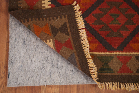 Reversible Wool Kilim Runner Rug 3x7