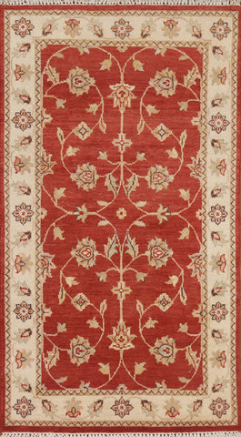 Red Wool Chobi Peshawar Oriental Area Rug 3x5