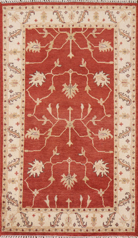 Red Wool Chobi Peshawar Wool Area Rug 3x5