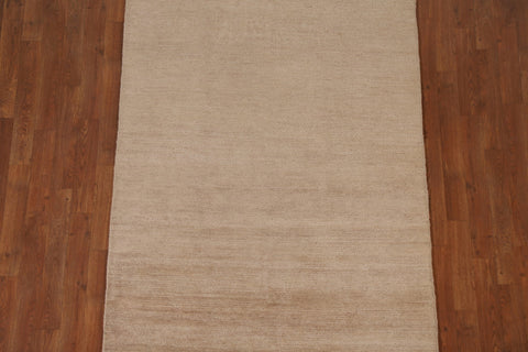 Beige Gabbeh Kashkoli Oriental Area Rug 4x6