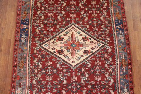 Vintage Red Ardebil Persian Area Rug 4x8