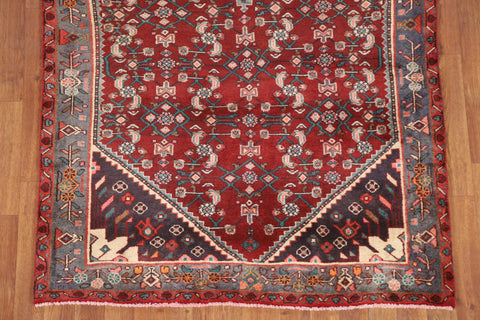 Vintage Red Ardebil Persian Area Rug 4x8