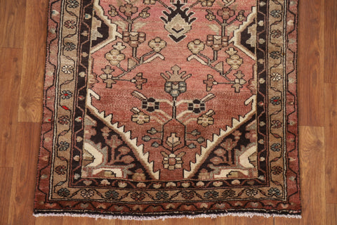 Vintage Wool Hamedan Persian Runner Rug 3x11