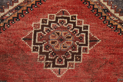 Vegetable Dye Antique Ghashghaei Persian Area Rug 5x8