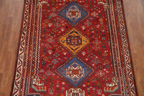 Vegetable Dye Abadeh Nafar Persian Area Rug 6x9