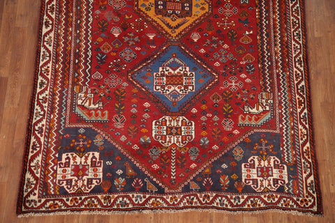 Vegetable Dye Abadeh Nafar Persian Area Rug 6x9