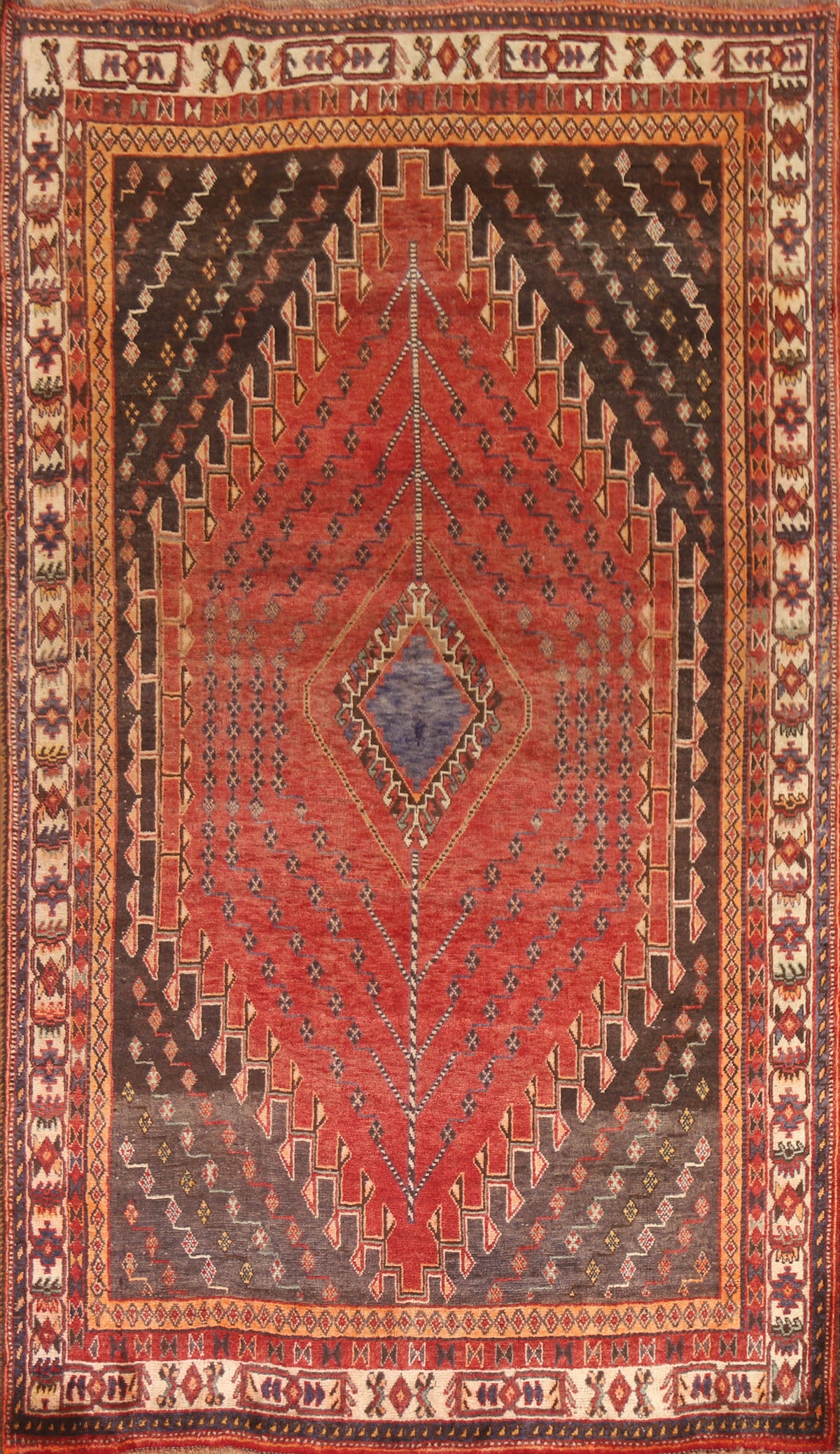 Vegetable Dye Kashkoli Persian Area Rug 5x8