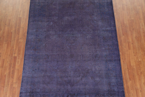 Purple Over-Dyed Tabriz Persian Area Rug 7x10