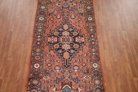 Vintage Wool Hamedan Persian Rug 4x11