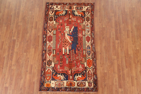 Tribal Kashkoli Persian Area Rug 4x7