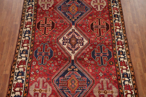 Tribal Red Shiraz Persian Area Rug 6x10