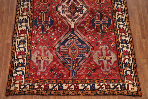 Tribal Red Shiraz Persian Area Rug 6x10