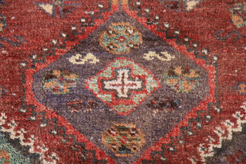 Tribal Wool Gabbeh Persian Runner Rug 2x5