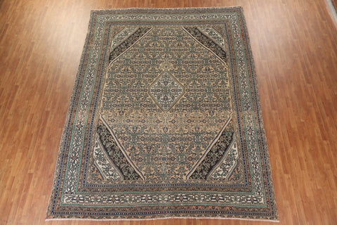 Geometric Hamedan Persian Area Rug 10x13