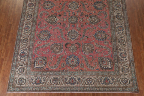 All-Over Floral Tabriz Persian Area Rug 10x13