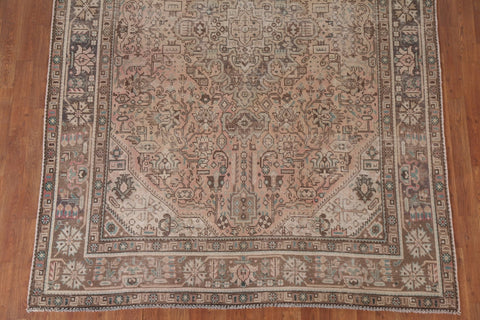 Distressed Tabriz Persian Area Rug 6x9