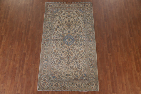 Floral Wool Kashan Persian Area Rug 5x9