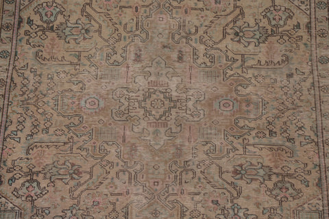 Distressed Tabriz Persian Area Rug 6x9