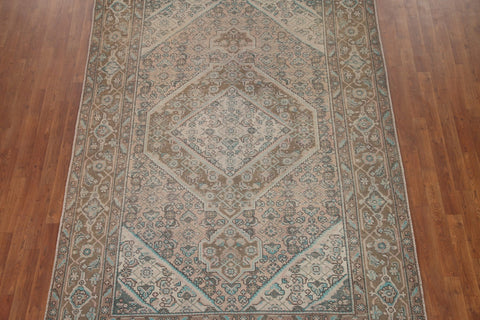 Distressed Tabriz Persian Area Rug 7x10