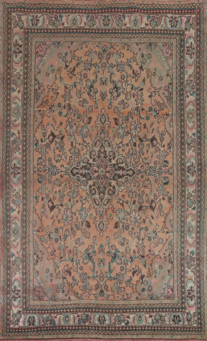 Vintage Wool Hamedan Persian Area Rug 7x10