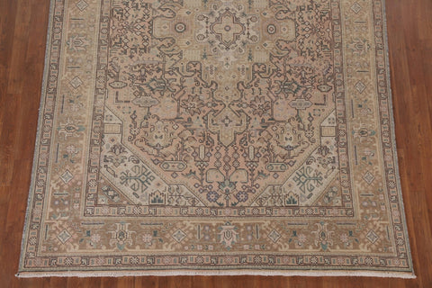 Distressed Tabriz Persian Area Rug 7x10