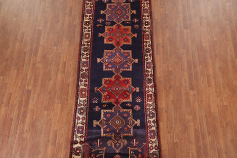 Navy Blue Lilian Persian Runner Rug 3x10