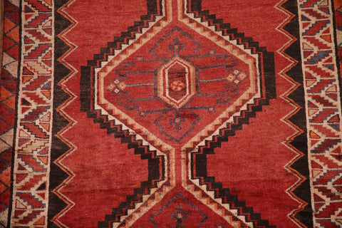 Tribal Red Qashqai Persian Area Rug 5x8