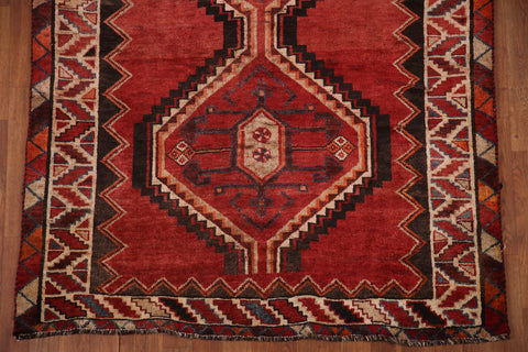 Tribal Red Qashqai Persian Area Rug 5x8