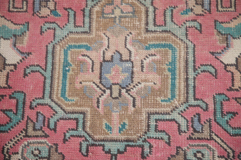 Vintage Pink Tabriz Persian Area Rug 10x13