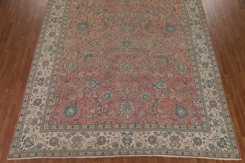 All-Over Floral Tabriz Persian Area Rug 10x13