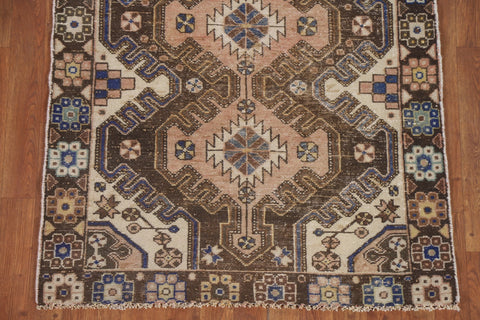 Geometric Bakhtiari Persian Runner Rug 3x9