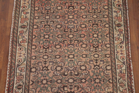 Geometric Hamedan Persian Runner Rug 4x10