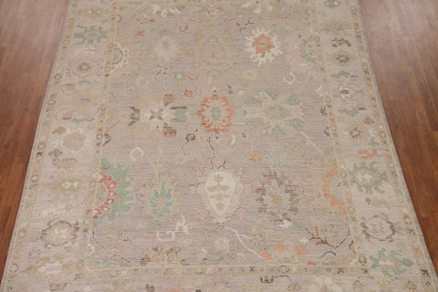 Vegetable Dye Oushak Turkish Area Rug 9x11