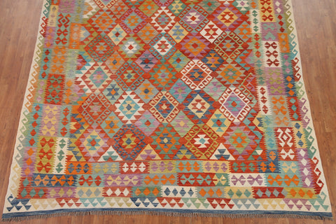 Colorful Kilim Oriental Area Rug 9x12