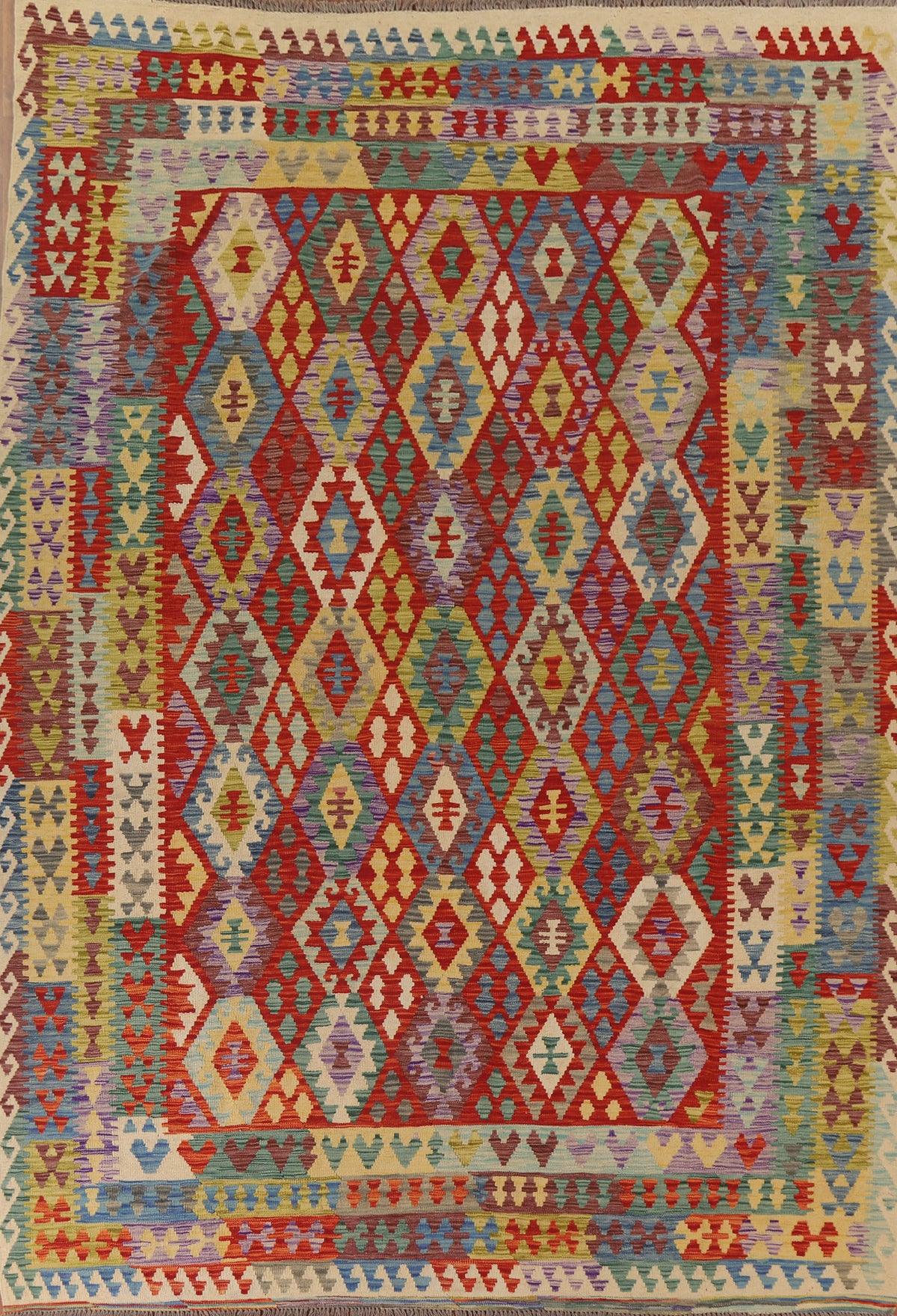 Geometric Kilim Oriental Area Rug 8x11