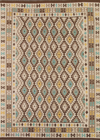 Geometric Kilim Oriental Area Rug 8x10