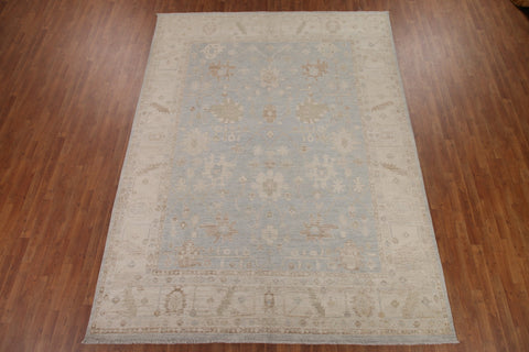 Vegetable Dye Oushak Turkish Area Rug 9x11