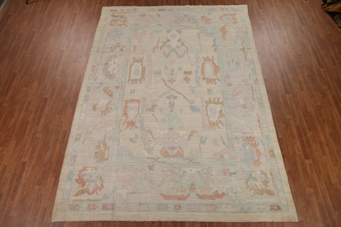 Wool Oushak Vegetable Dye Area Rug 8x10