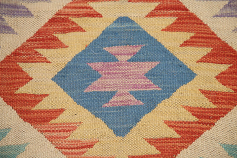 Colorful Kilim Hand-Woven Area Rug 5x7